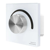 Rotary Panel AC Mains Dimmer Switch White/Black
